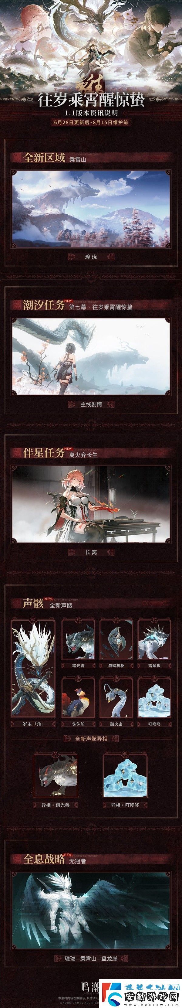 鳴潮1.1版本更新了什么