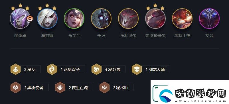 云頂之弈魔女陣容
