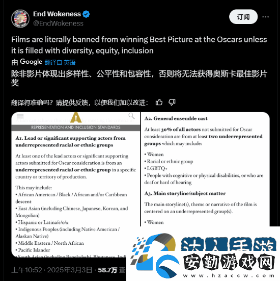 不搞LGBT+不給獎(jiǎng)