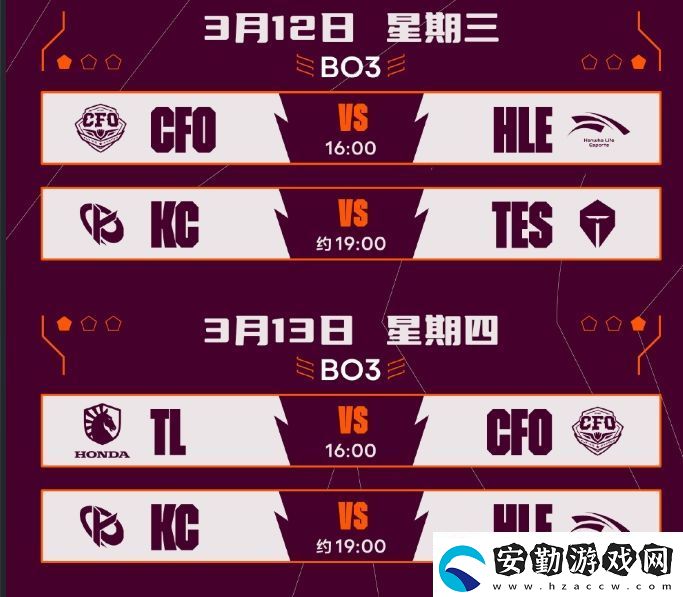 LOL全球先鋒賽賽程公布