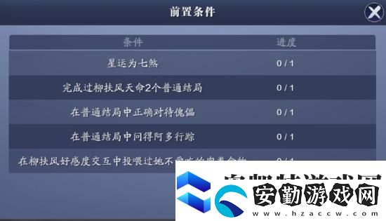 天涯明月刀手游天命柳扶風奇遇完成攻略