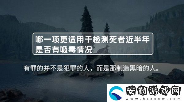 下列哪一項(xiàng)更適用于檢測(cè)死者近半年是否有**情況