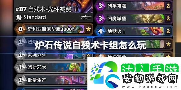 自殘術(shù)卡組玩法