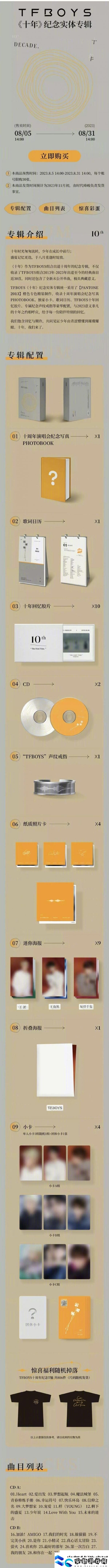 TFBOYS十年紀(jì)念專(zhuān)輯配置有哪些